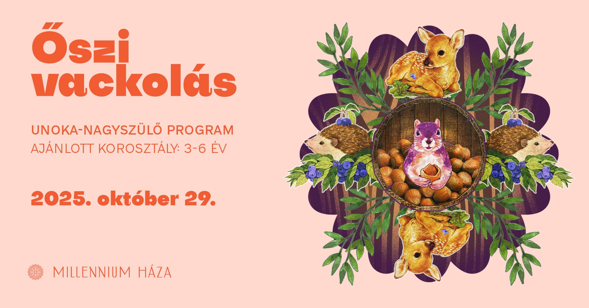 Unoka-nagyszülő program | Őszi vackolás kép