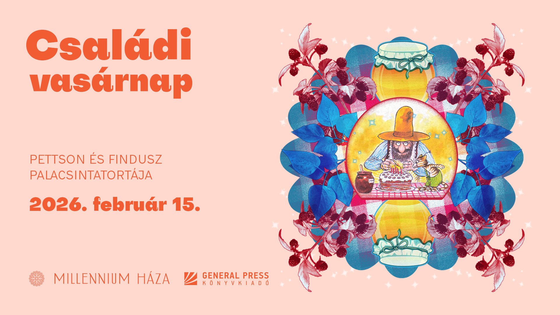 Családi vasárnap | Pettson és Findusz palacsintatortája kép