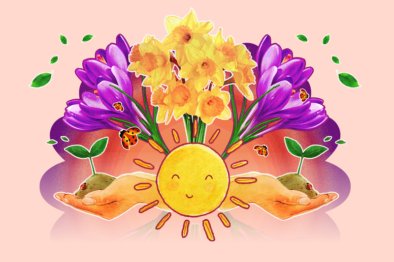 Unoka-nagyszülő program | Tavaszi varázskert