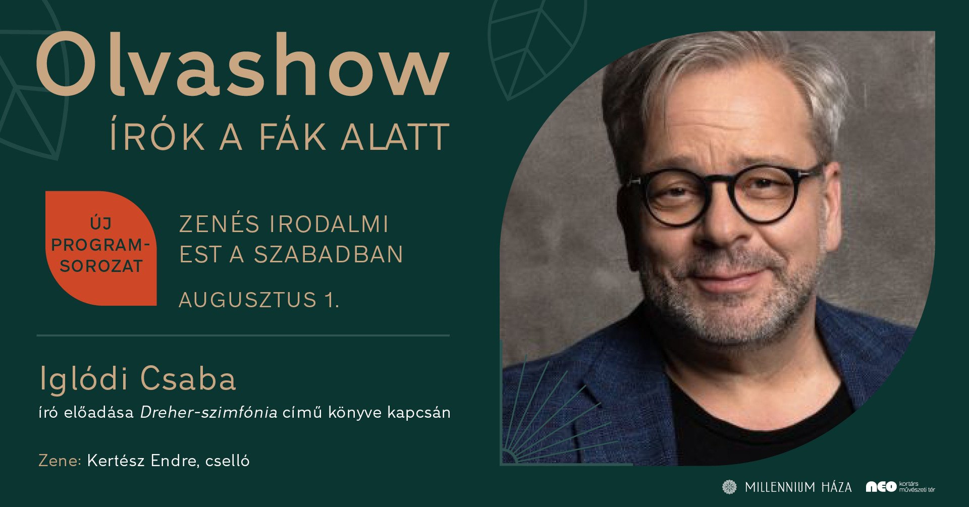 OLVASHOW | Iglódi Csaba zenés írói estje: Dreher-szimfónia c. könyve kapcsán kép